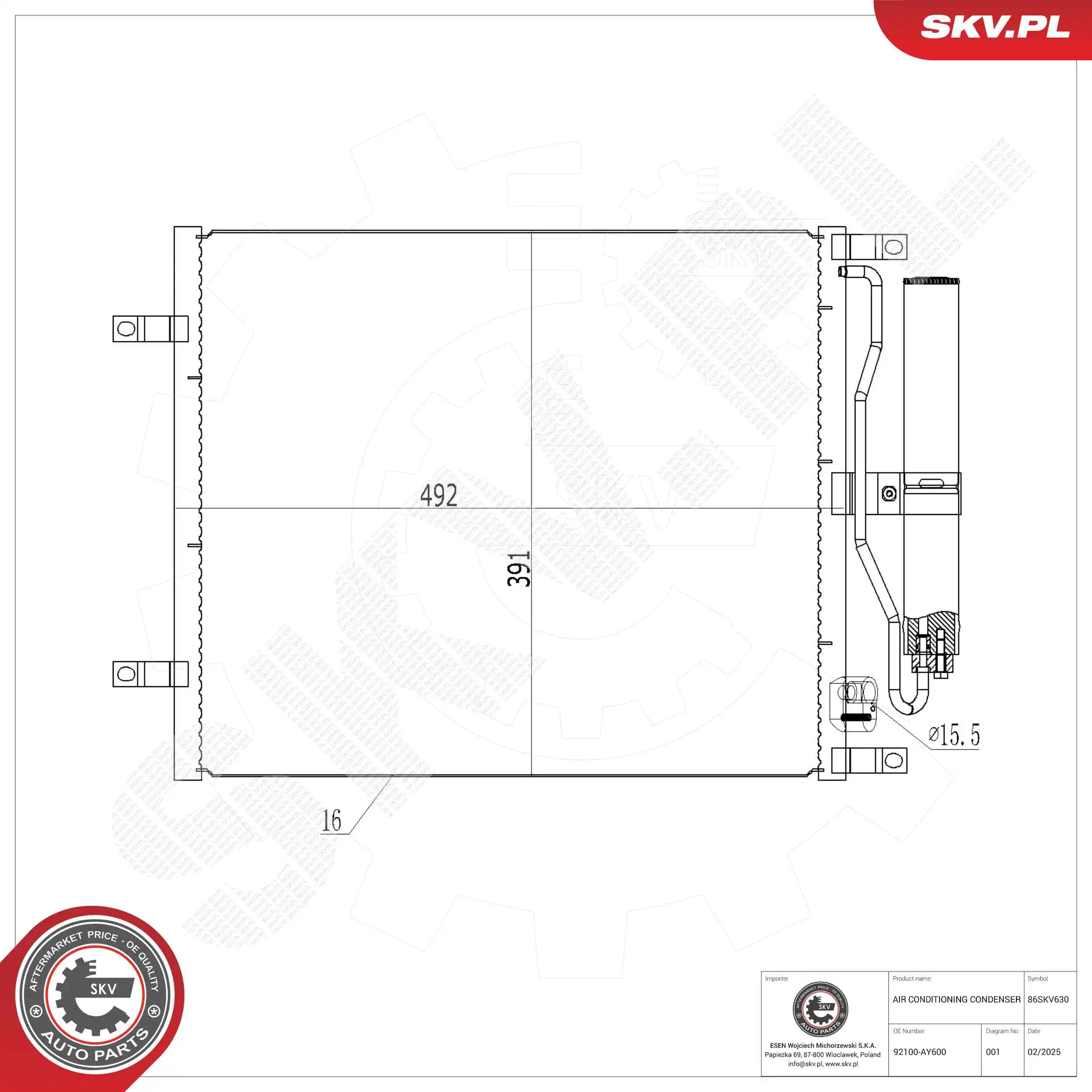 Condenser, air conditioning